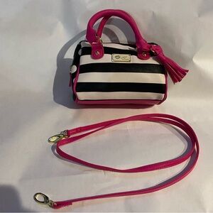 Small pink and black purse